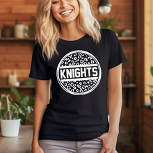 Knights Leopard Print Circle Girly T-Shirt