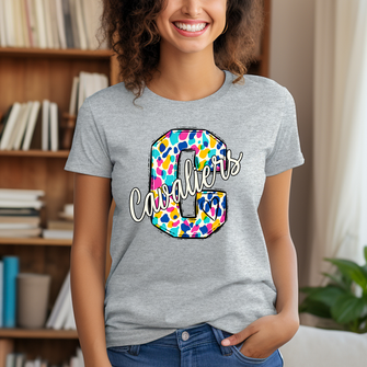 Cavaliers Bright Spot Doodle T-Shirt