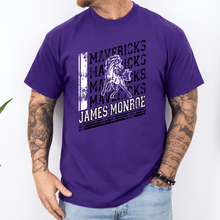 James Monroe Mavericks Distressed Logo Tee