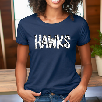 Hawks Dottie Loo Doodle Letters T-Shirt