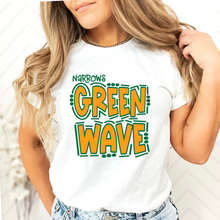 Narrows Green Wave Doodle T-Shirt