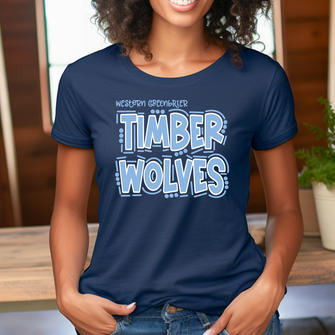 Western Greenbrier Timberwolves Doodles T-Shirt